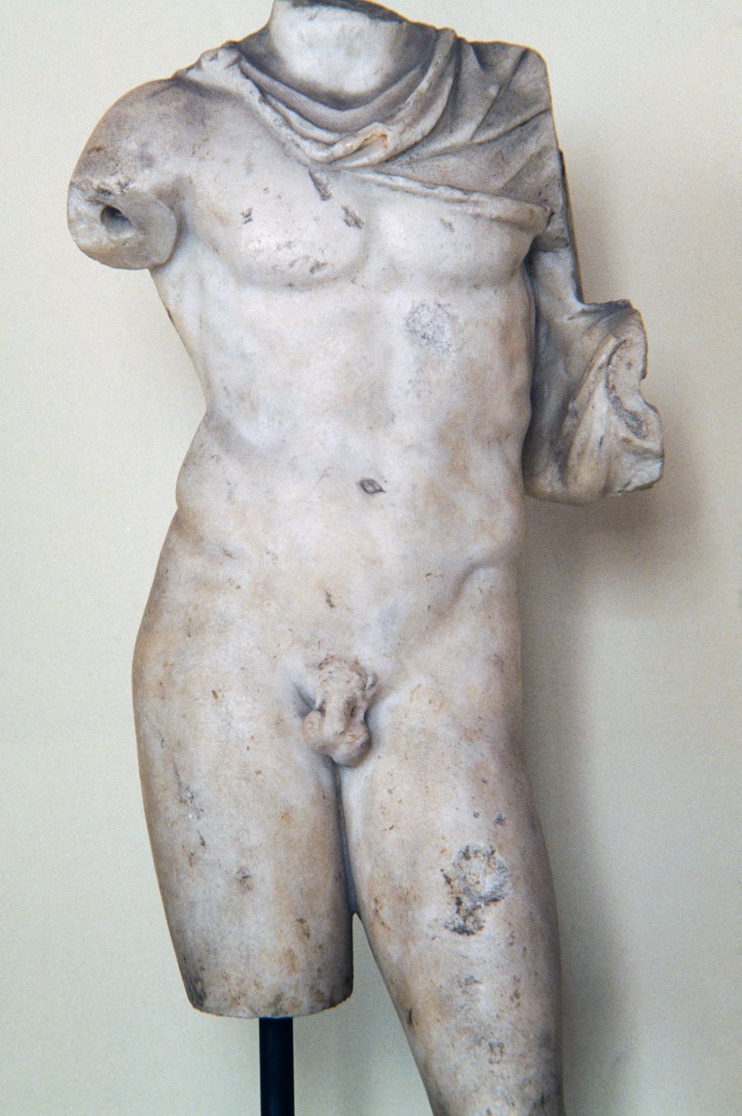 Erkek figürü, Yunan orijinalinden Roma heykeli, Roma uygarlığı by Theodore Charles Ange Coquelin