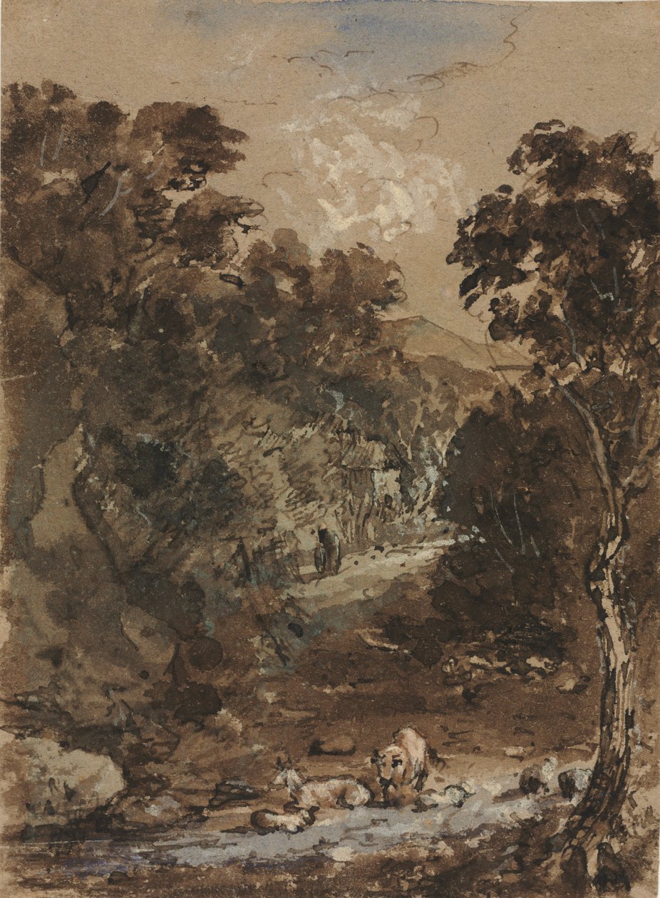 Çiftlik Hayvanları ile Manzara by probably by the so called Premier Engraver