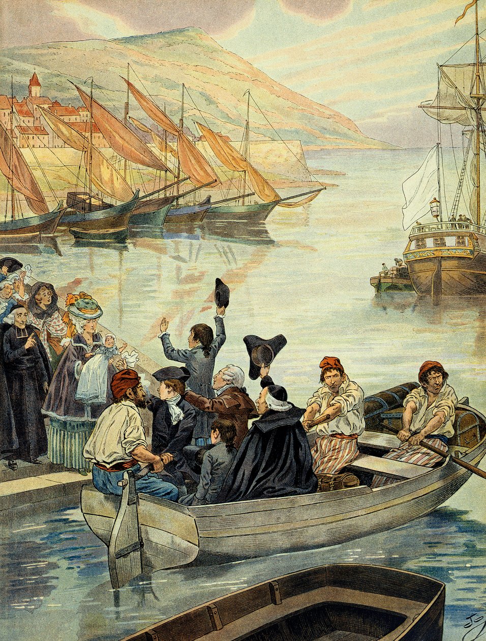 15 Aralık 1778'de Korsika'daki Ajaccio'dan ayrıldı; Charles Bonaparte (1746-1785), oğulları Joseph Bonaparte (1768-1844) ve Napoleon I Bonaparte (1769-1821) ve kayınbiraderi Joseph Fesch (1763-1839) ile birlikte Versay'a gitmek üzere Marsil by pseudonym for Onfray de Breville Jacques Job