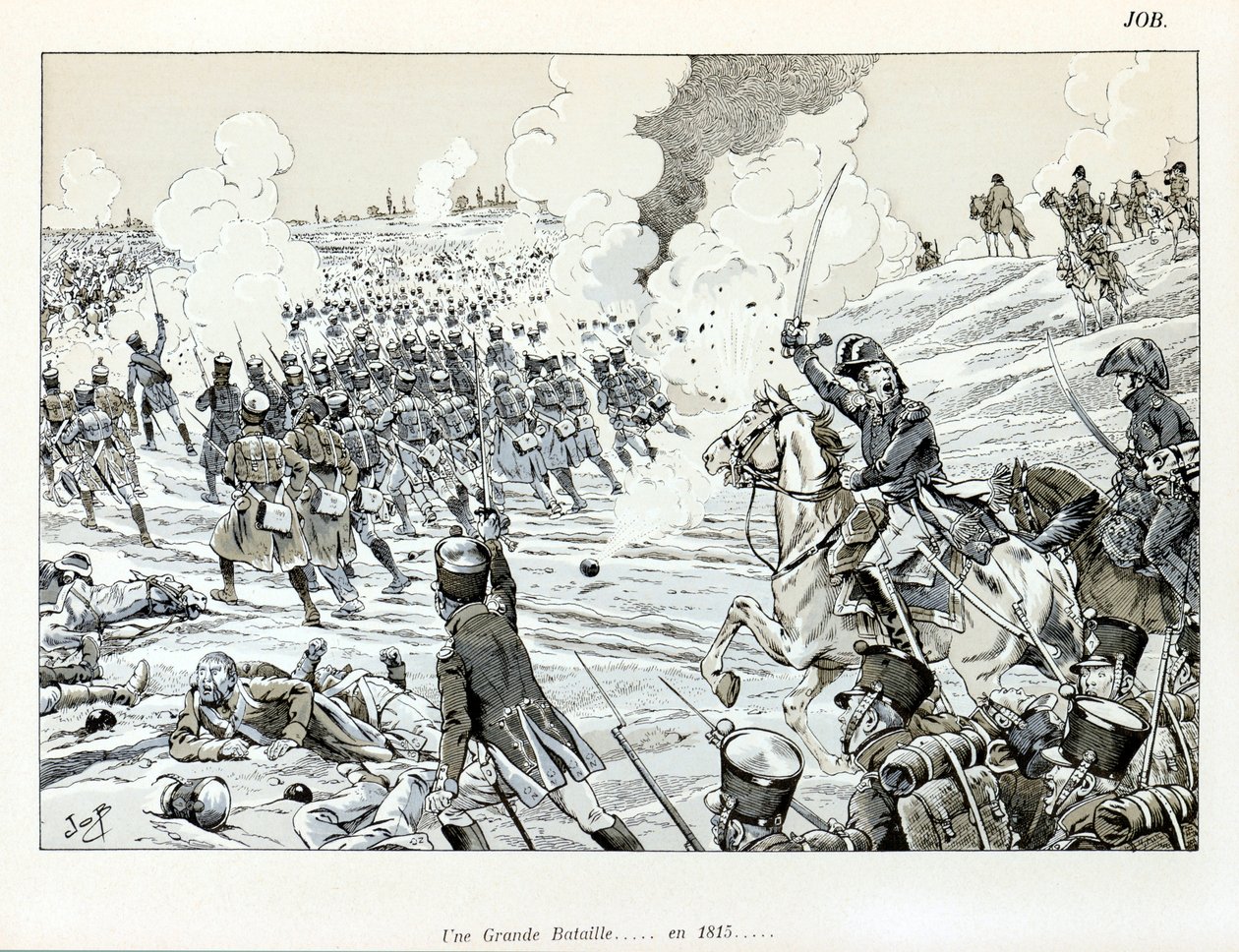 “Sanatçılardan Büyük Savaş” kitabından illüstrasyon: 1815