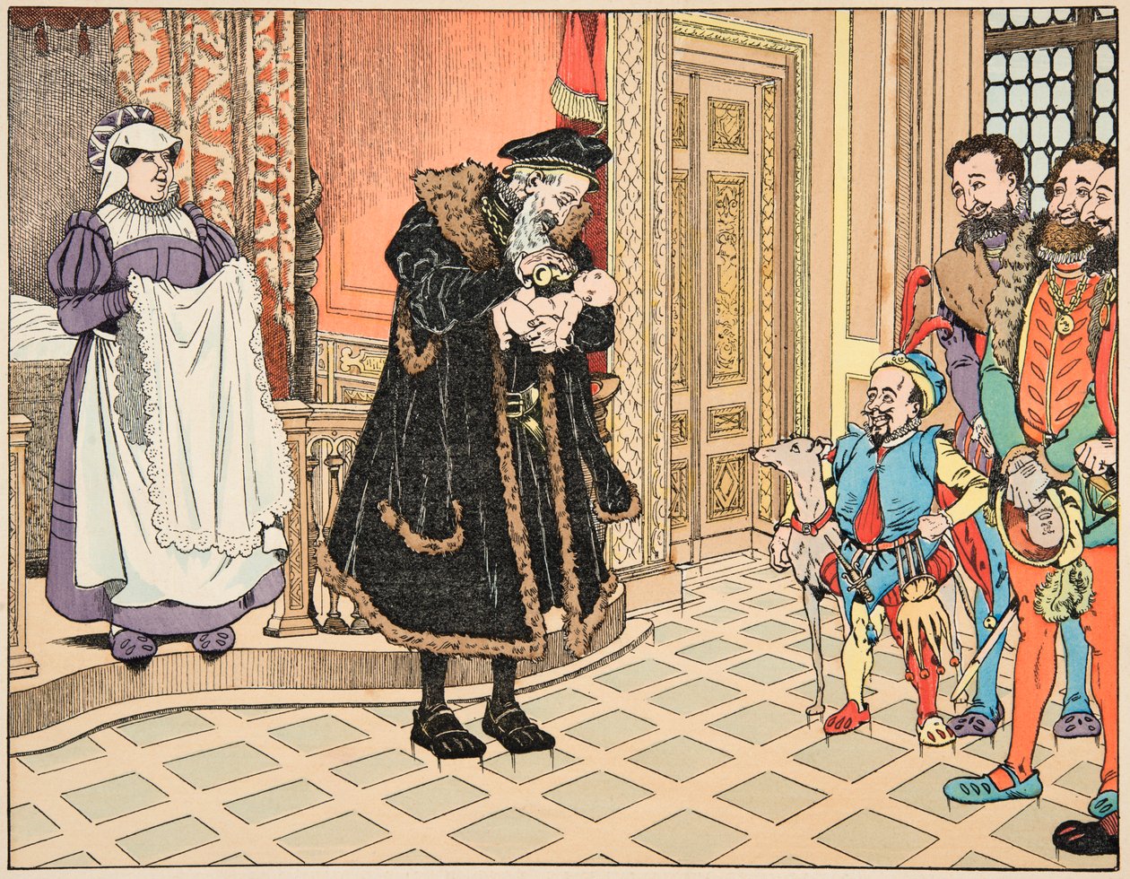Jacques Marie Gaston Onfray de Breville dit JOB (1858-1931) tarafından resimlenen “Le bon roy Henri” kitabından illüstrasyon: IV. Henri