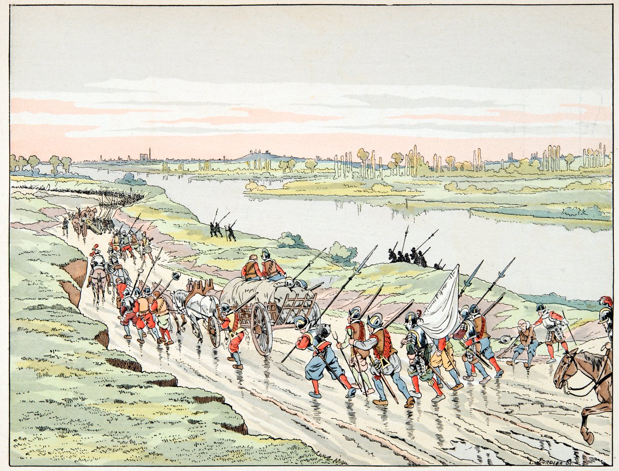 “Le bon roy Henri” kitabından alınan çizim, Jacques Marie Gaston Onfray de Breville dit JOB (1858-1931): Henri IV, Paris hakkında - Özel koleksiyon by pseudonym for Onfray de Breville Jacques Job