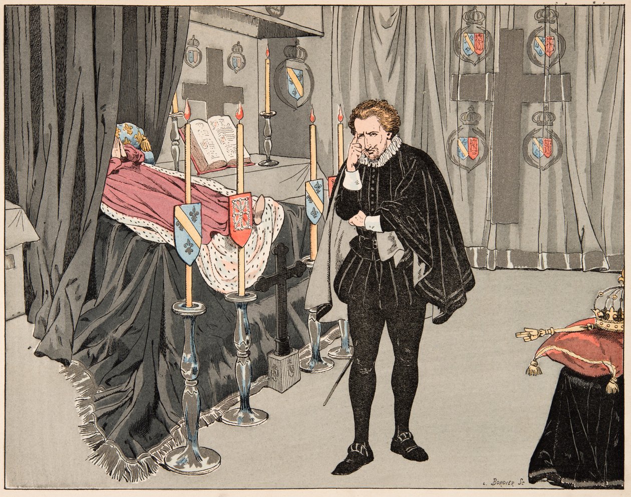 “Le bon roy Henri” kitabından alınan çizim, Jacques Marie Gaston Onfray de Breville dit JOB (1858-1931): 9 Haziran