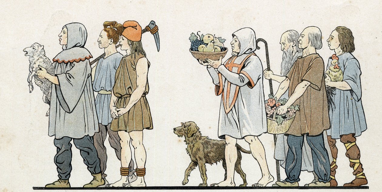 “Fransa, hikayesi G. Montorgueil tarafından, imagee by Job” 1896. Özel koleksiyon. by pseudonym for Onfray de Breville Jacques Job