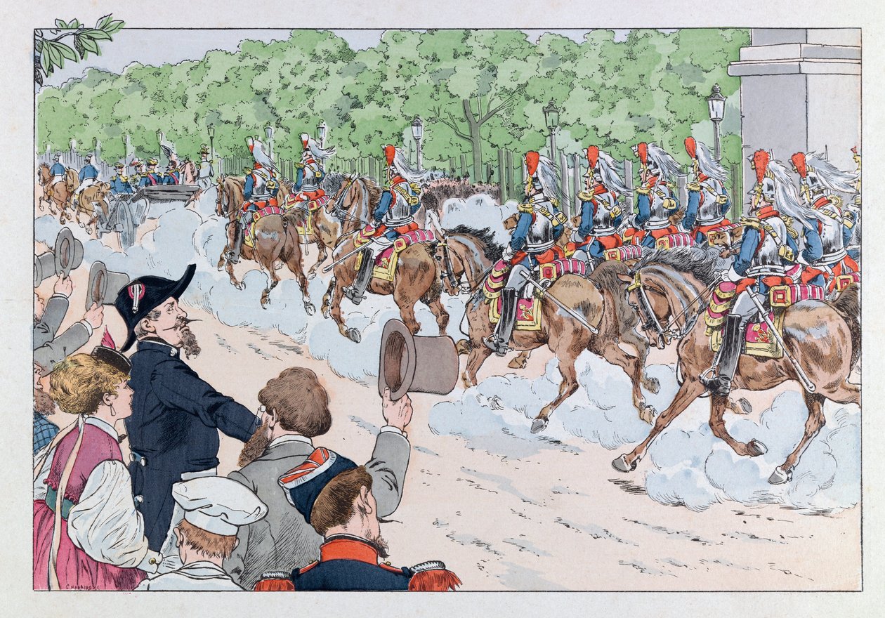Jacques Marie Gaston Onfray de Breville, JOB (1858 - 1931); “Les epees de France” kitabından örnek: İmparator Napolyon 3
