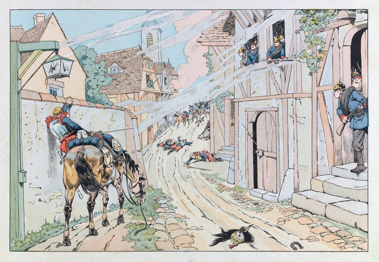 Jacques Marie Gaston Onfray de Breville, JOB (1858 - 1931); “” Les epees de France” kitabından alınan çizim: 1870 Franco Prusya Savaşı