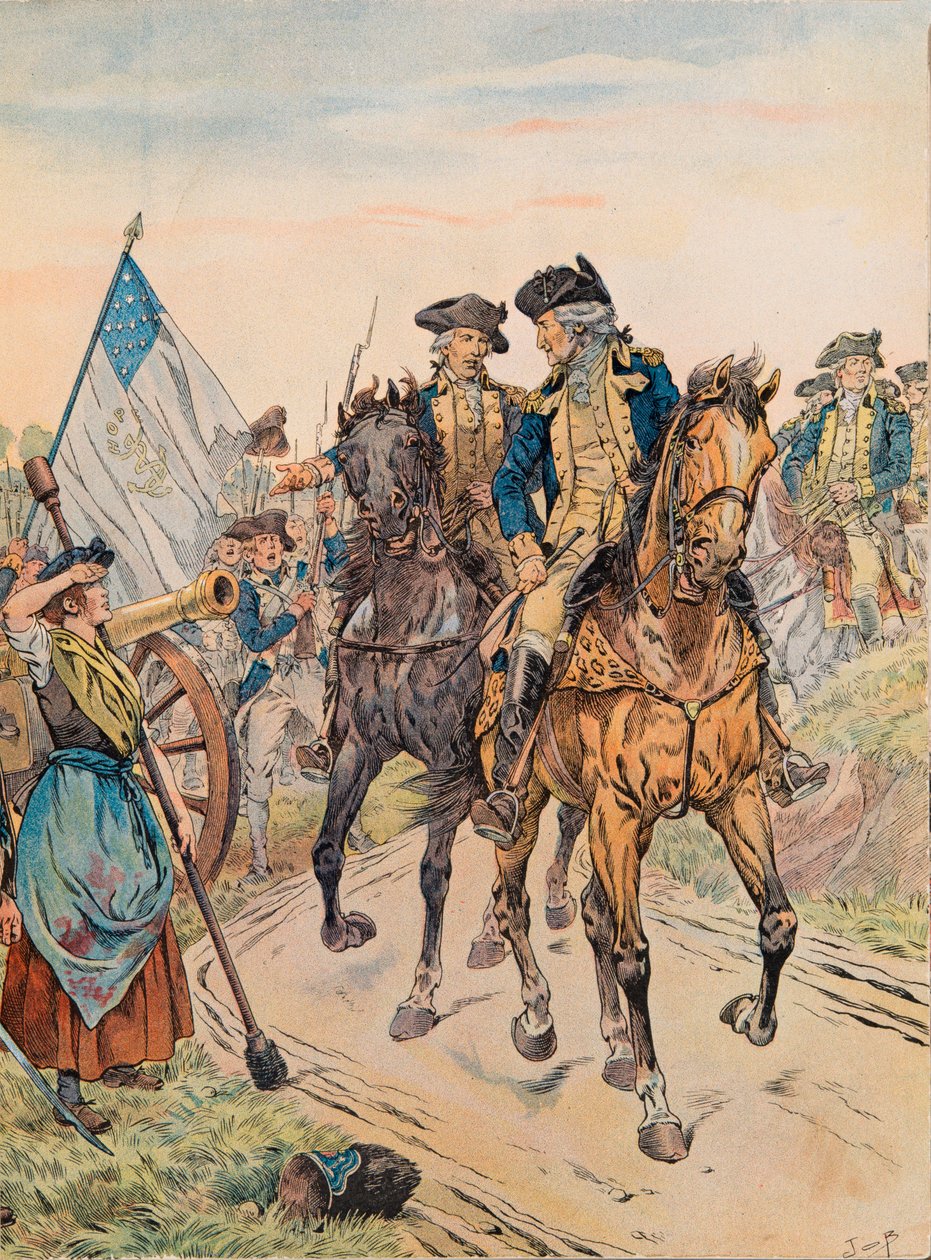 Jacques Marie Gaston Onfroy de Breville dit JOB (1858-1931) - George Washington, 28 Haziran 1778