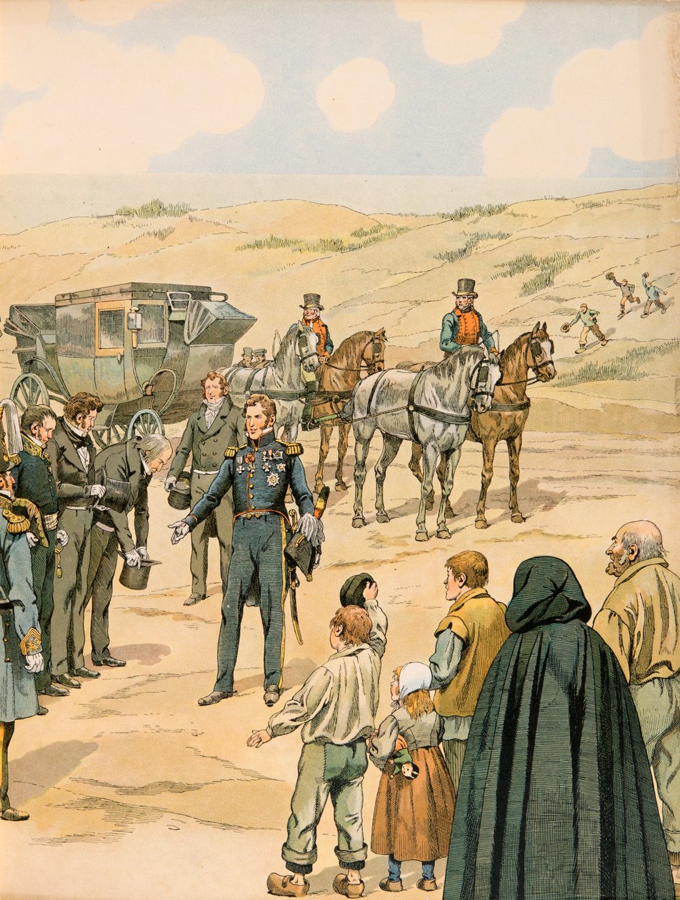 Jacques Marie Gaston Onfroy de Breville dit JOB (1858-1931) - Belçika Tarihi: Leopold 1, er (1790 - 1865) Saksonya Prensi Cobourg - Gotha, Belçika makamları tarafından 17 Temmuz