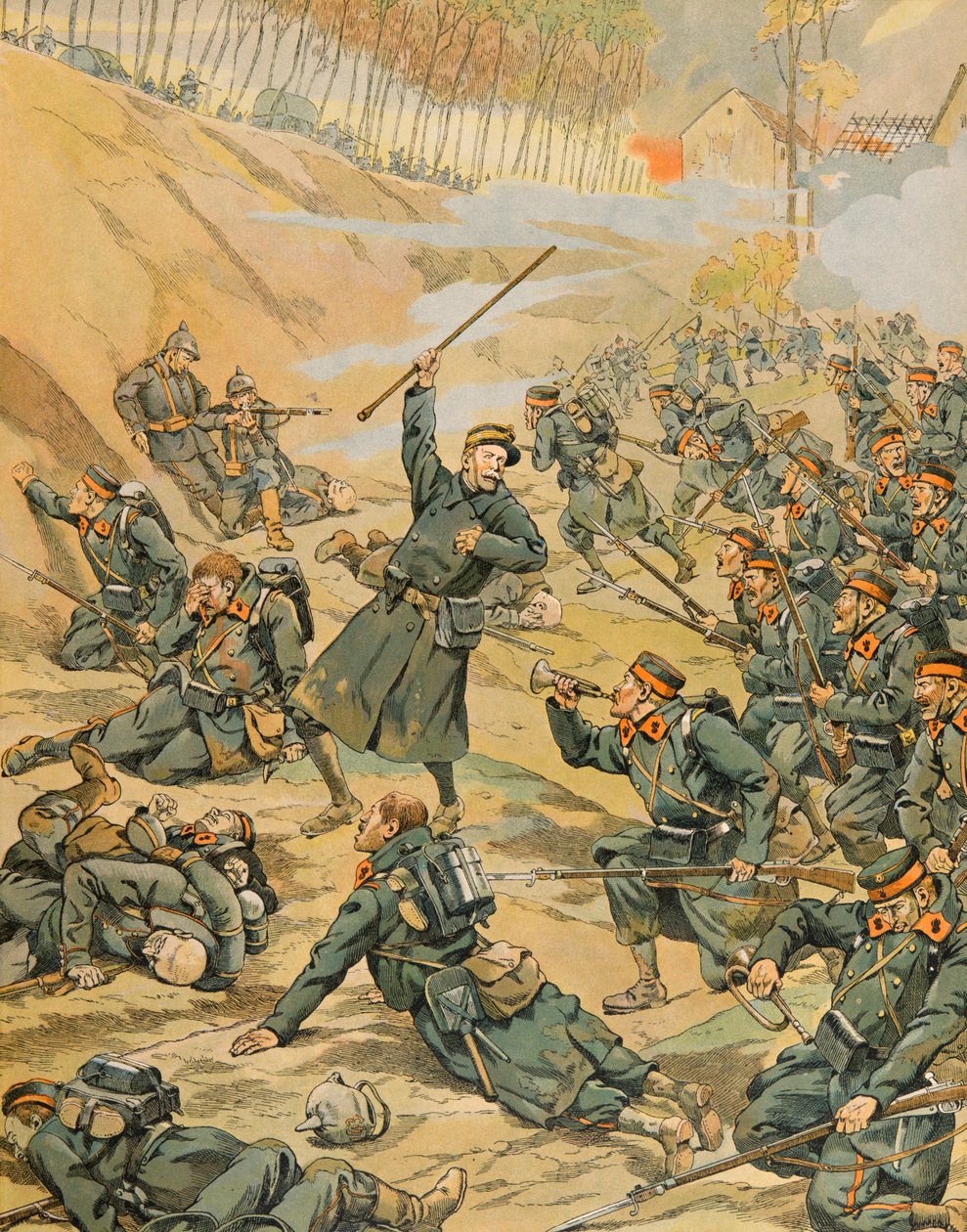 Jacques Marie Gaston Onfroy de Breville dit JOB (1858-1931) - Belçika Tarihi: 1914