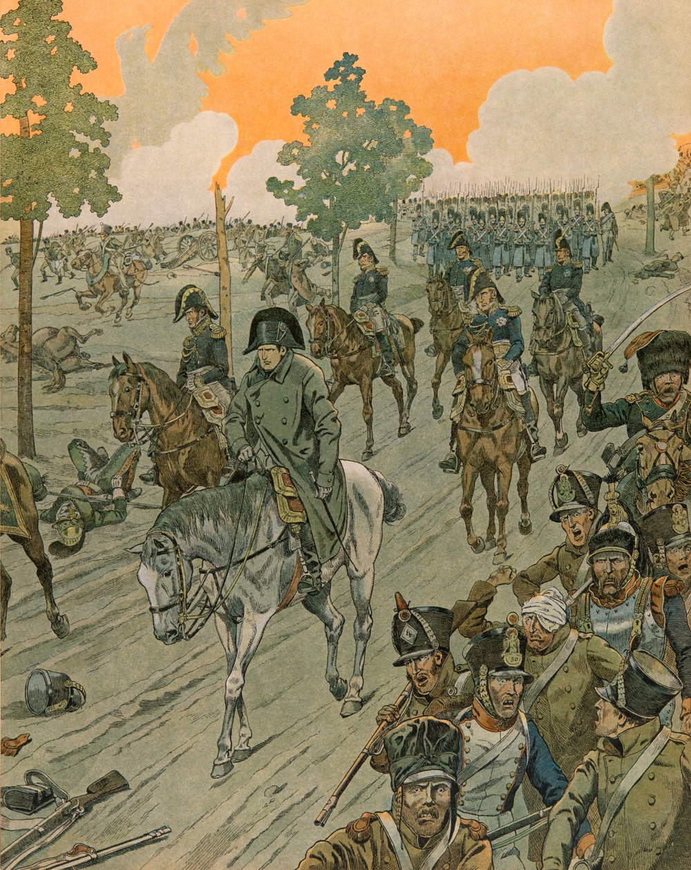 Jacques Marie Gaston Onfroy de Breville dit JOB (1858-1931) - Belçika Tarihi: Savaşın Akşamında Waterloo (18 Haziran) by pseudonym for Onfray de Breville Jacques Job