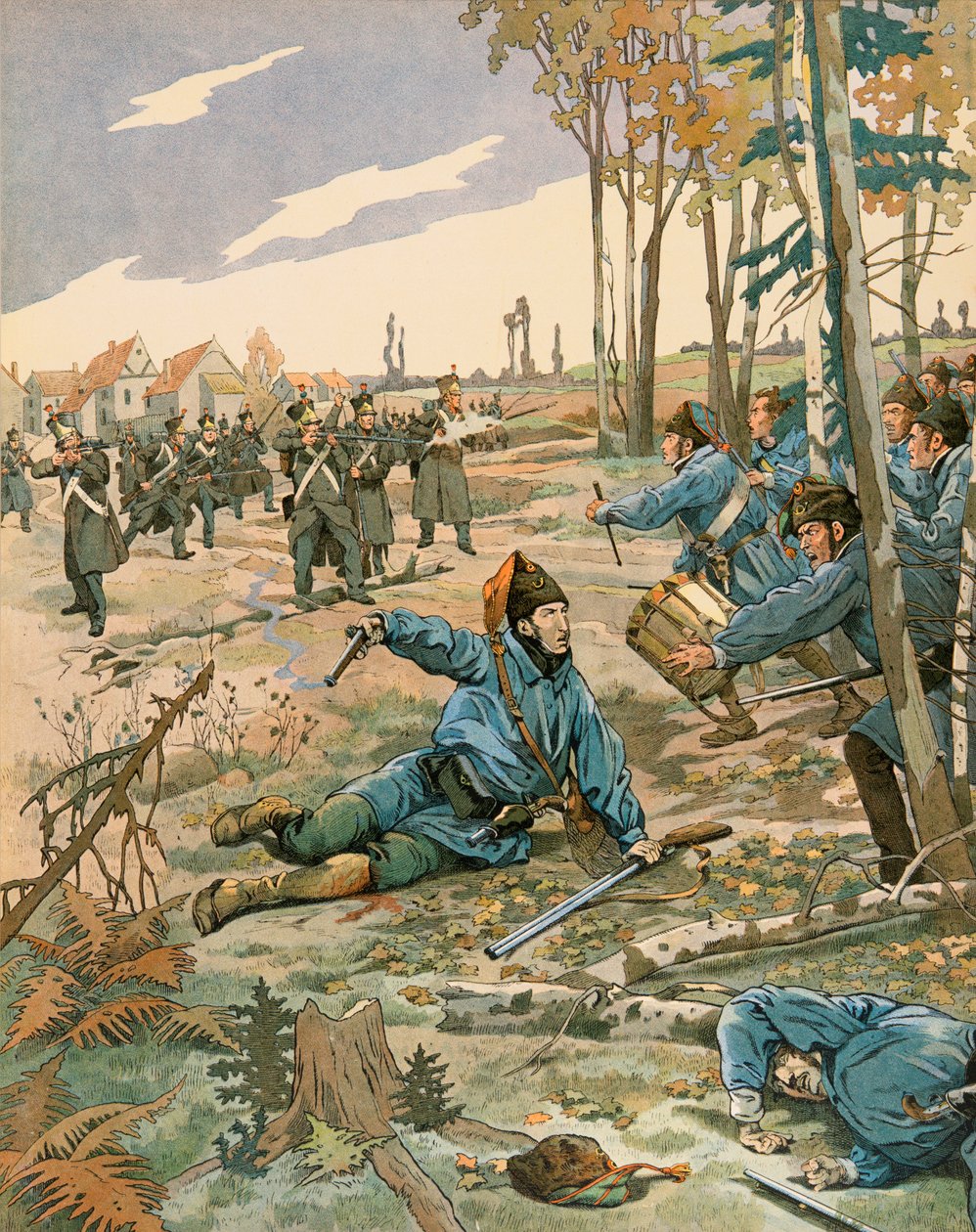 Jacques Marie Gaston Onfroy de Breville dit JOB (1858-1931) - Belçika Tarihi: Berchem Lez Antwerp Savaşı, Frederic de Merode (1792 - 1830), 24 Ekim
