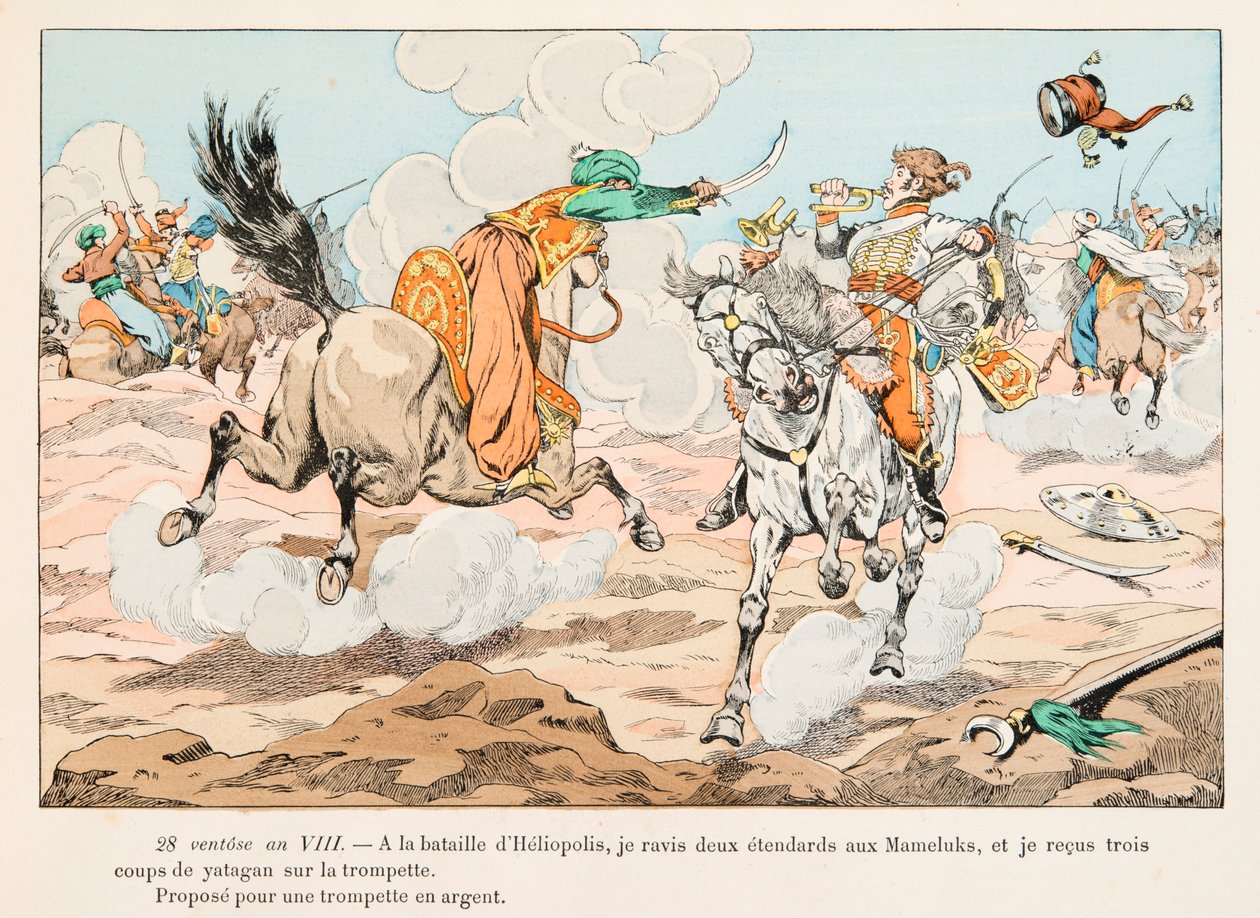 Jacques Marie Gaston Onfroy de Breville dit JOB (1858-1931) - Napoleon Bonaparte yönetimindeki Mısır Seferi (1798-1801) sırasında Hussard, Özel Koleksiyon by pseudonym for Onfray de Breville Jacques Job