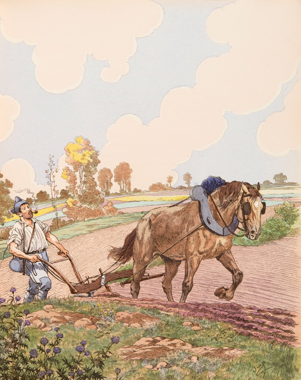 Jacques Marie Gaston Onfroy de Breville dit JOB (1858-1931) - Le retour à la terre (Birinci Dünya Savaşı