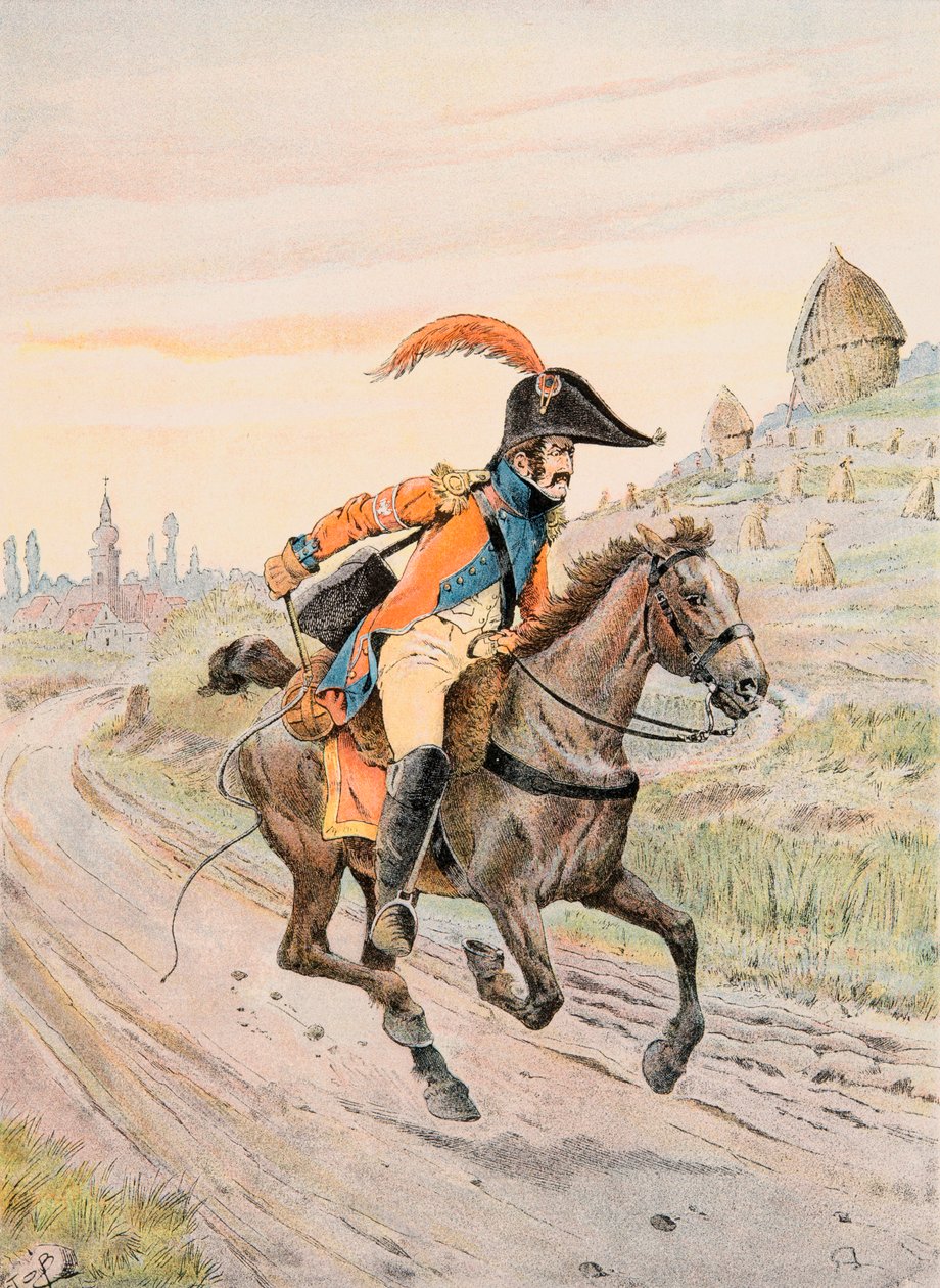 Jacques Marie Gaston Onfroy de Breville dit JOB (1858-1931) - Her zaman Fransız birliklerinin kıyafeti: İlk İmparatorluk altında Courier du Prince de Neuchatel, Özel Koleksiyon by pseudonym for Onfray de Breville Jacques Job