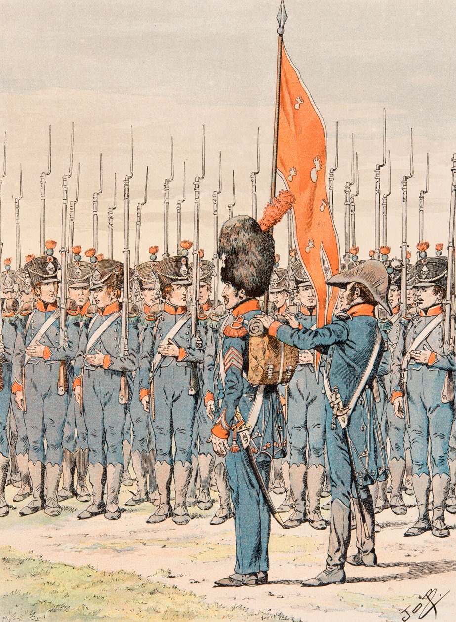 Jacques Marie Gaston Onfroy de Breville dit JOB (1858-1931) - Her zaman Fransız birliklerinin kıyafeti: Hafif Piyade Gidonu, Özel Koleksiyon by pseudonym for Onfray de Breville Jacques Job