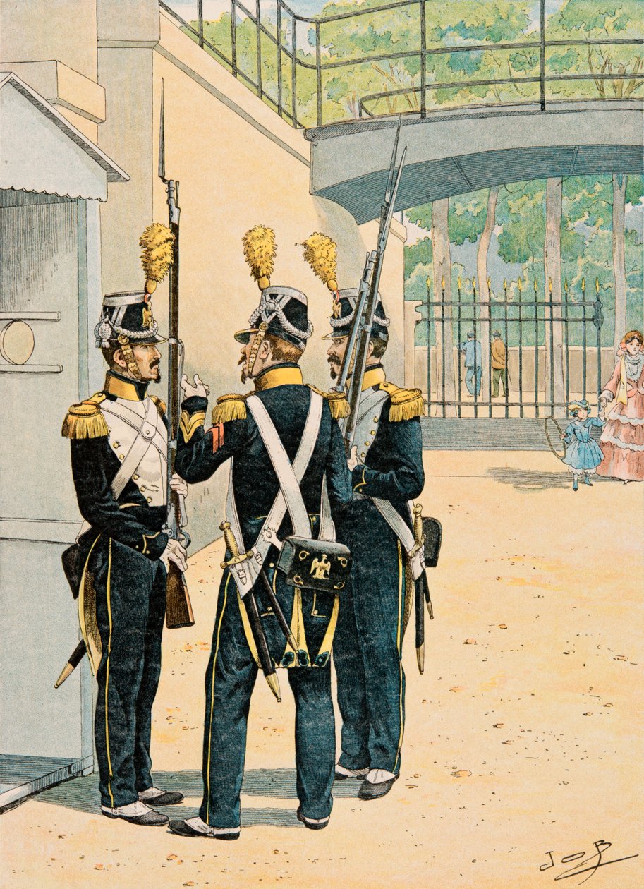 Jacques Marie Gaston Onfroy de Breville dit JOB (1858-1931) - Her zaman Fransız birliklerinin kıyafeti: Voltigeurs de la Garde Imperiale, Özel Koleksiyon by pseudonym for Onfray de Breville Jacques Job