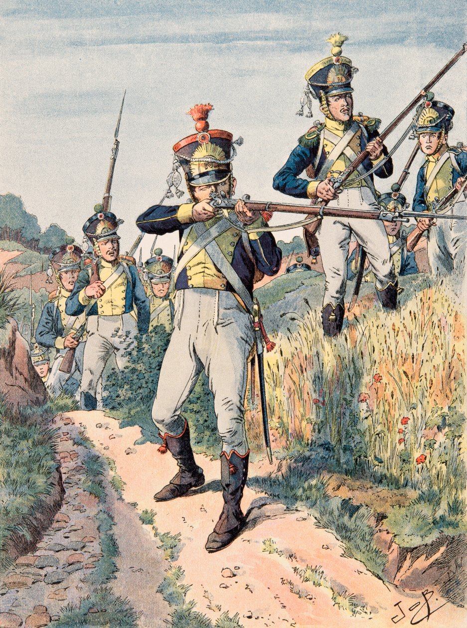 Jacques Marie Gaston Onfroy de Breville dit JOB (1858-1931) - Her zaman Fransız birliklerinin kıyafeti: Legion de la Vistula, piyade (1808 - 1814), Özel Koleksiyon by pseudonym for Onfray de Breville Jacques Job