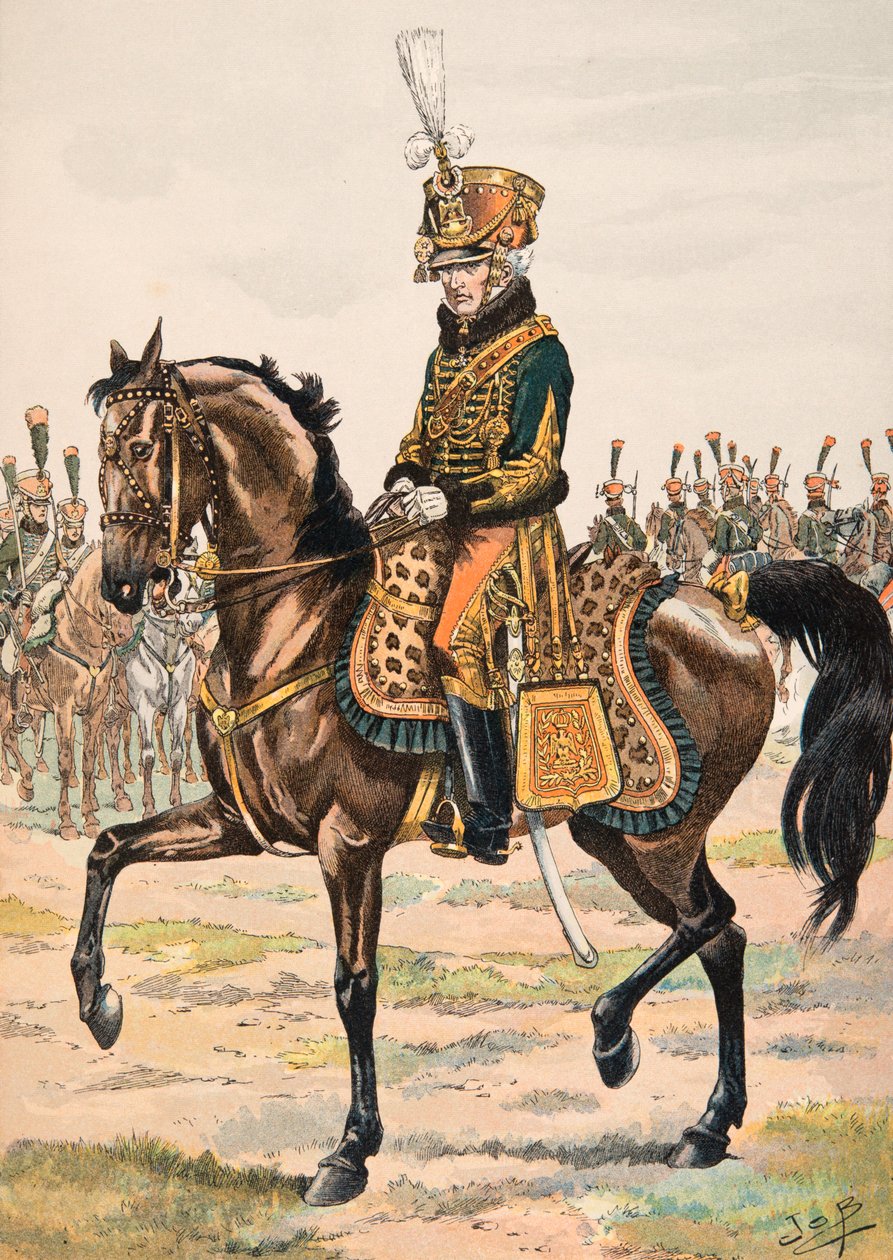 Jacques Marie Gaston Onfroy de Breville dit JOB (1858-1931) - Her zaman Fransız birliklerinin kıyafeti: General, 1813