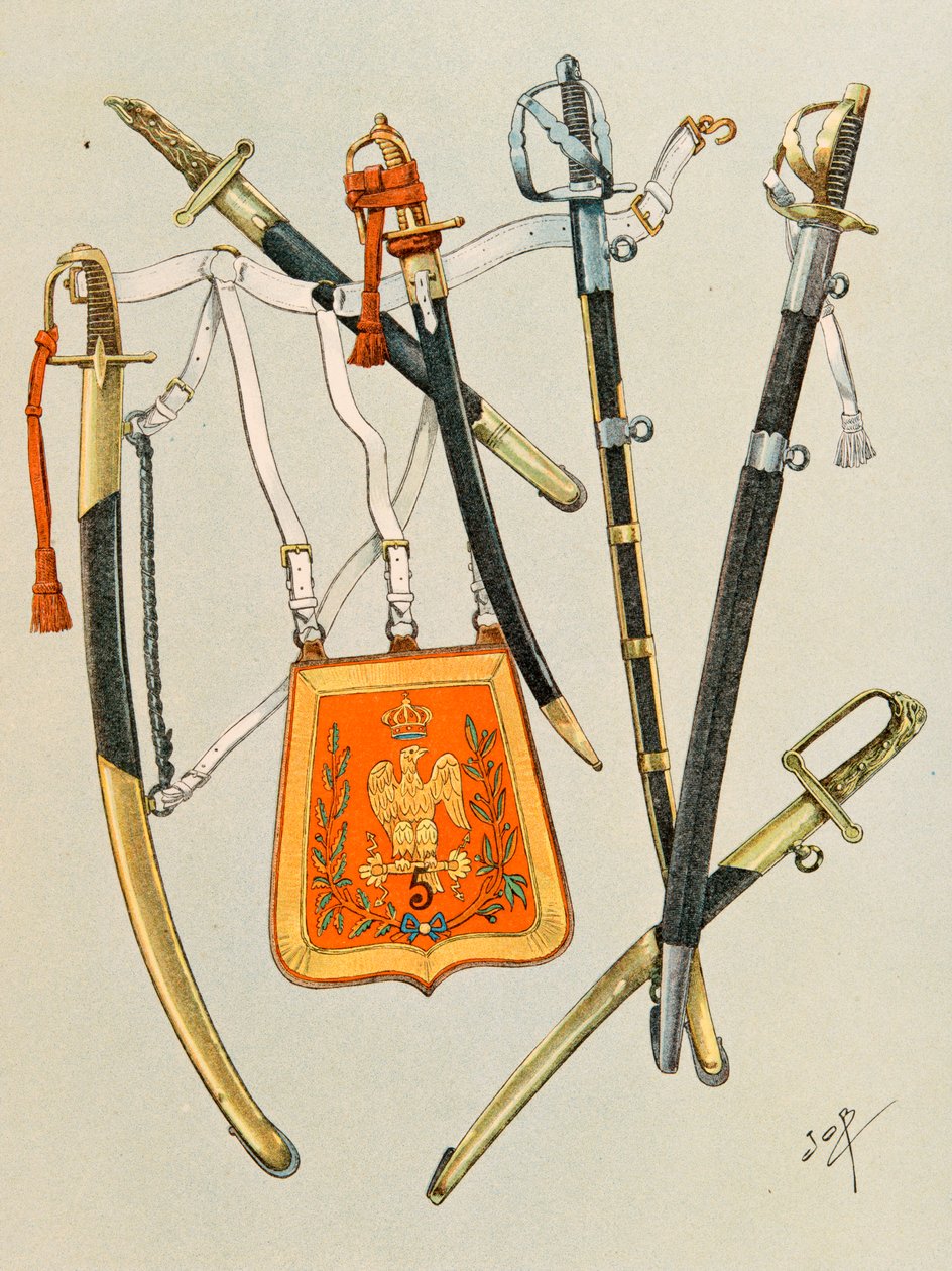 Jacques Marie Gaston Onfroy de Breville dit JOB (1858-1931) - Her zaman Fransız birliklerinin kıyafeti: Arms of Troops, Grup 1, Özel Koleksiyon by pseudonym for Onfray de Breville Jacques Job
