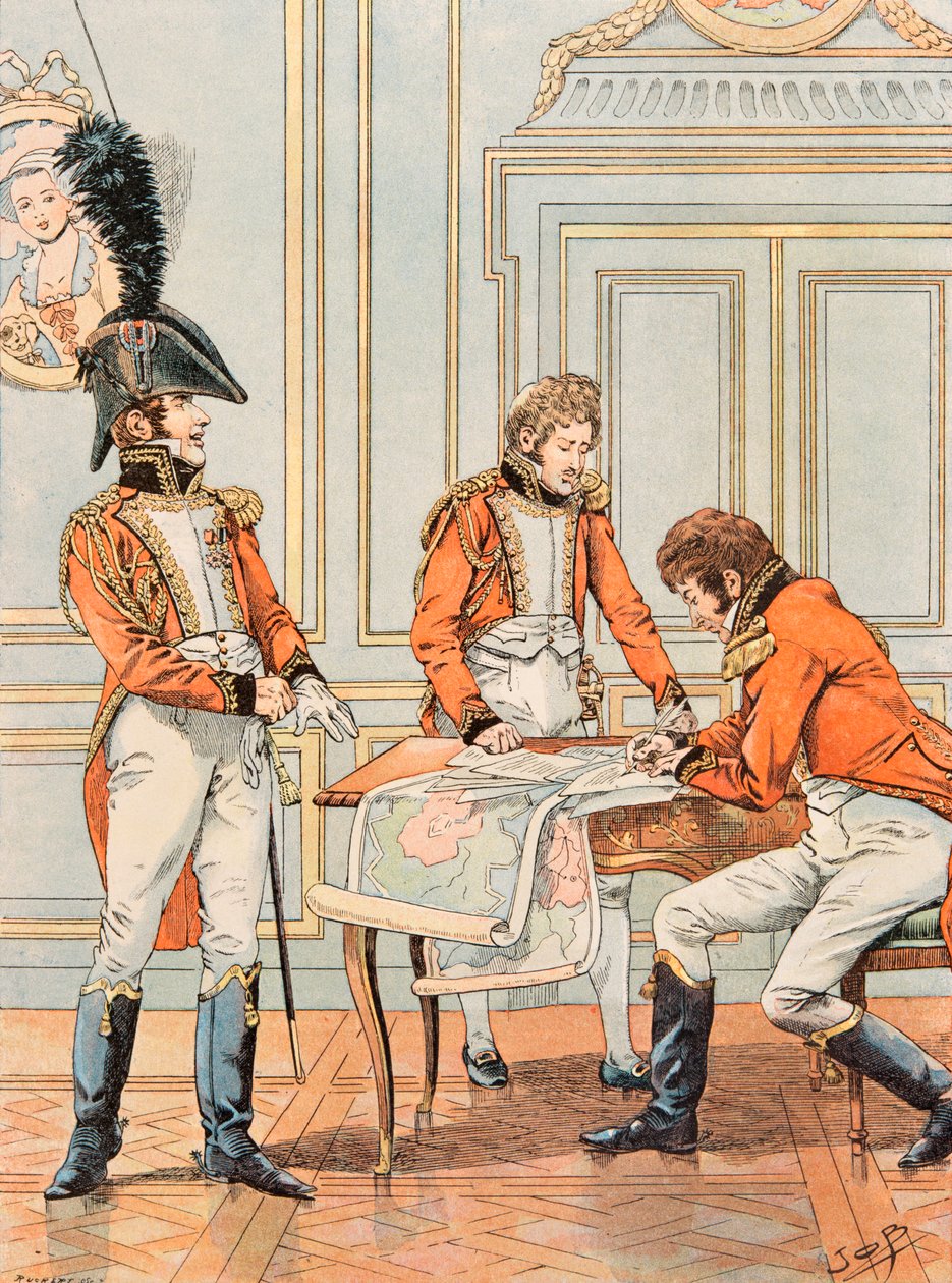 Jacques Marie Gaston Onfroy de Breville dit JOB (1858-1931) - Her zaman Fransız birliklerinin kıyafeti: Connetable Louis Alexandre Berthier (1753-1815), Prince de Neuchatel, Tümgeneral, Özel Koleksiyon by pseudonym for Onfray de Breville Jacques Job