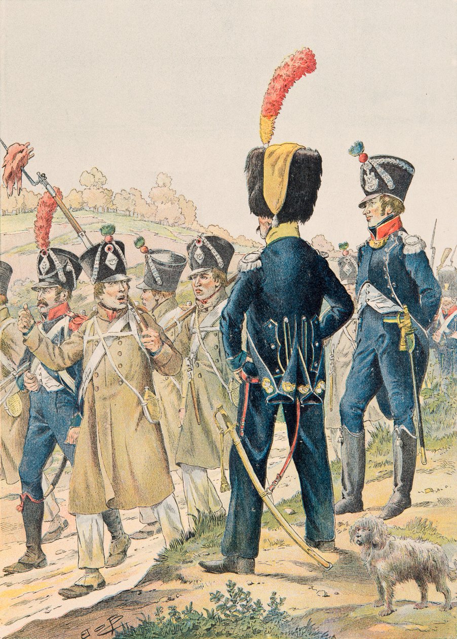 Jacques Marie Gaston Onfroy de Breville dit JOB (1858-1931) - Her zaman Fransız birliklerinin kıyafeti: Birinci İmparatorluk altında Voltigeurs Subayları ve Hafif Piyade Avcıları, Özel Koleksiyon by pseudonym for Onfray de Breville Jacques Job