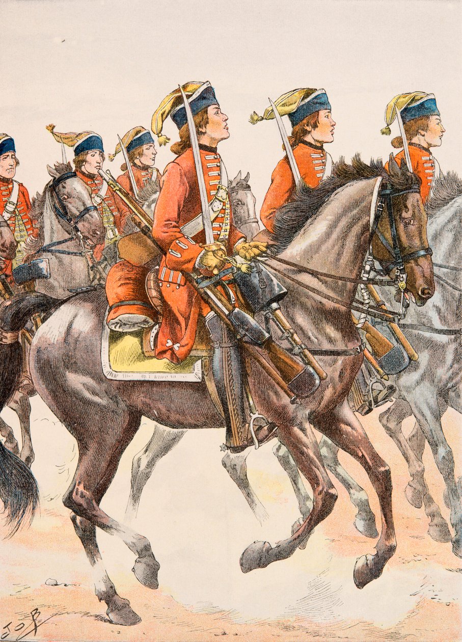 Jacques Marie Gaston Onfroy de Breville dit JOB (1858-1931) - Her zaman Fransız birliklerinin kıyafeti: Beauffremont Dragons 1759, Özel Koleksiyon by pseudonym for Onfray de Breville Jacques Job