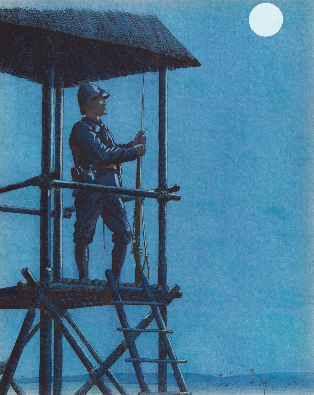 Jacques Marie Gaston Onfroy de Breville dit JOB (1858-1931) - Porsouin (Donanma Piyade Askeri Muhafız), Özel Koleksiyon by pseudonym for Onfray de Breville Jacques Job