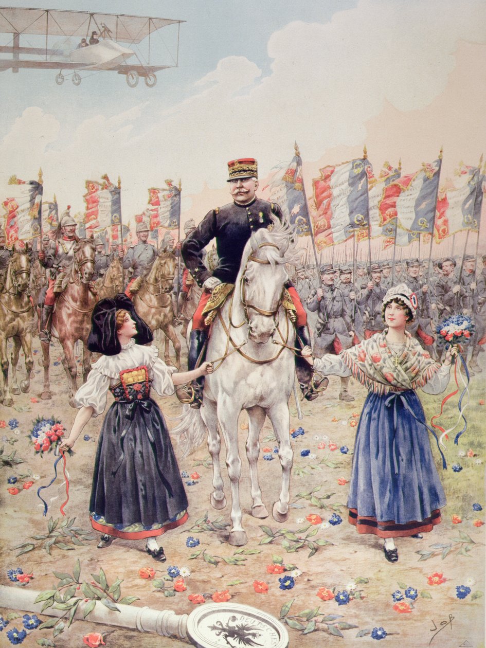 Mareşal Ferdinand Foch (1851-1929) Kurtarıcı (renkli taş) by pseudonym for Onfray de Breville Jacques Job