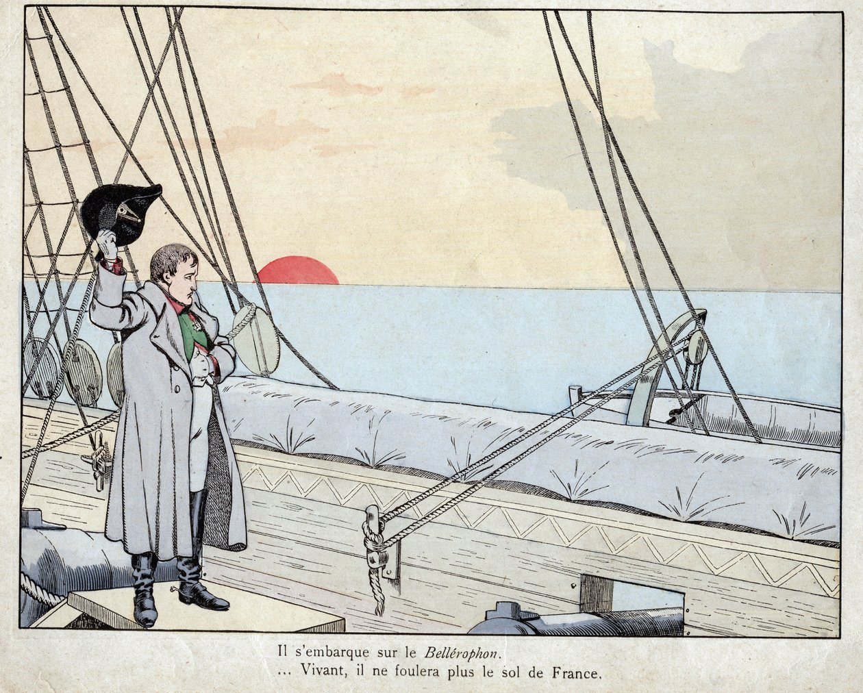 Napolyon gemide HMS Bellerophon 1815 - “” Le Grand Napoleon des Petites Enfants”” 1893
