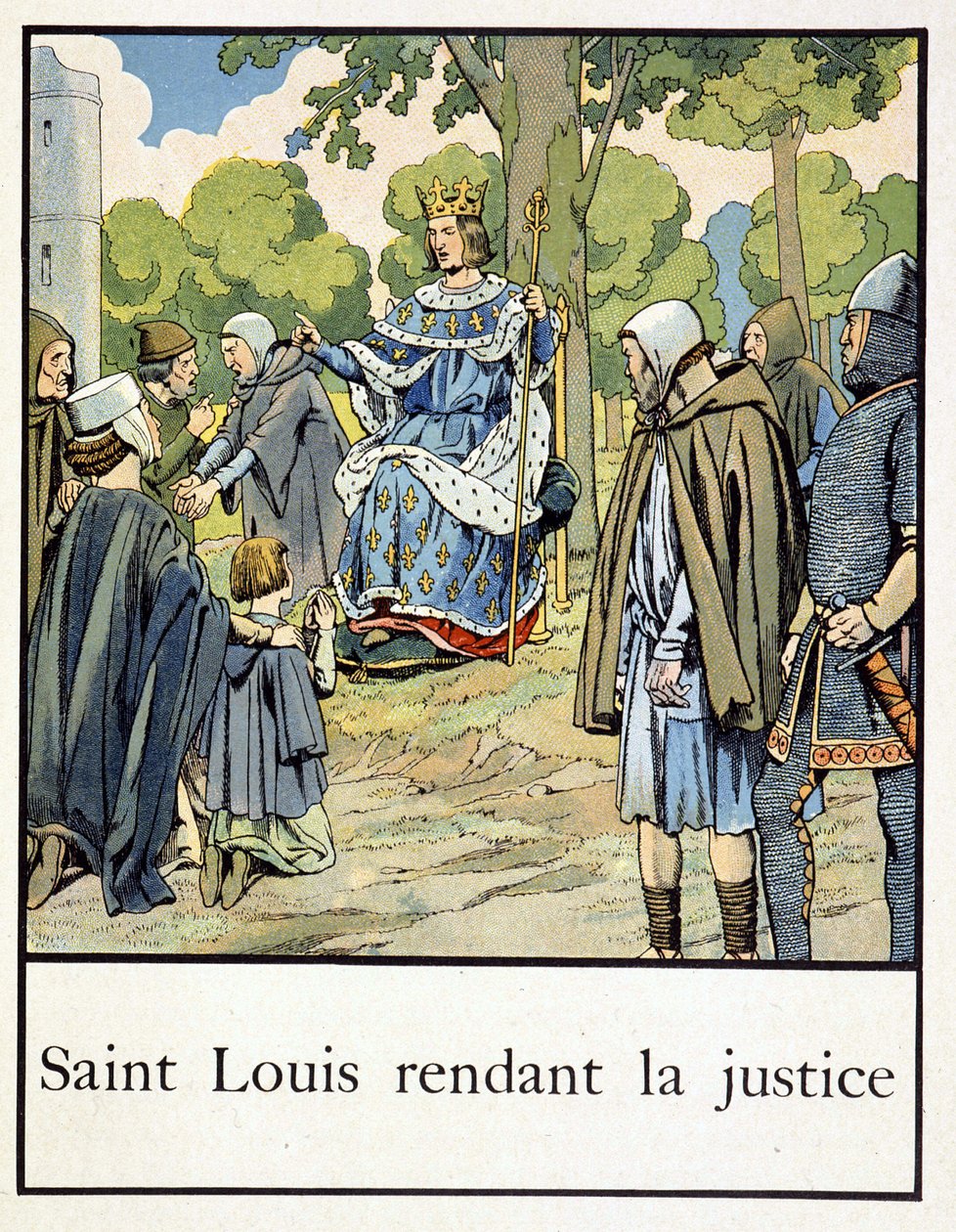 Saint Louis adaleti sağlıyor - Jacques Bainville, ed. Yele by pseudonym for Onfray de Breville Jacques Job