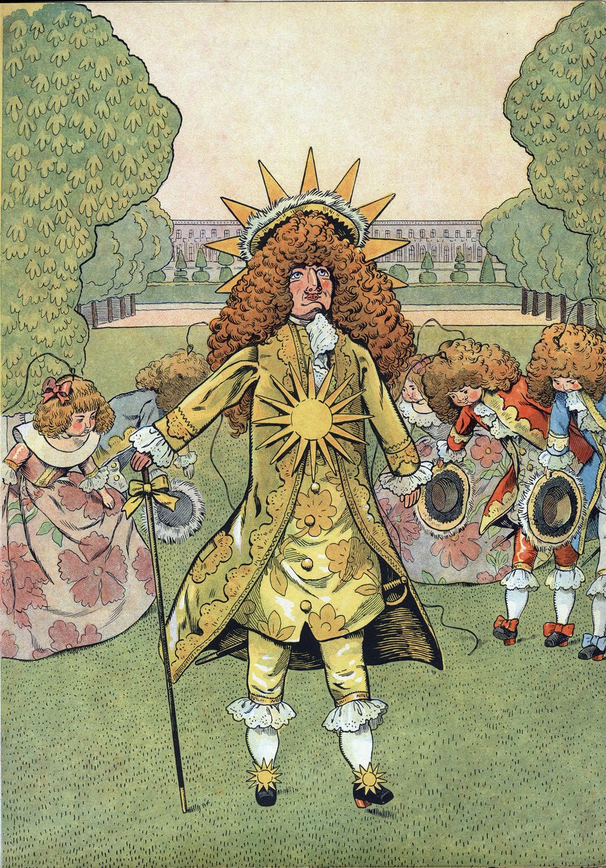 Oyuncaklarda Fransa tarihinin sahnesi: Fransa Kralı XIV.Louis (1638-1715) portresi, Sun King