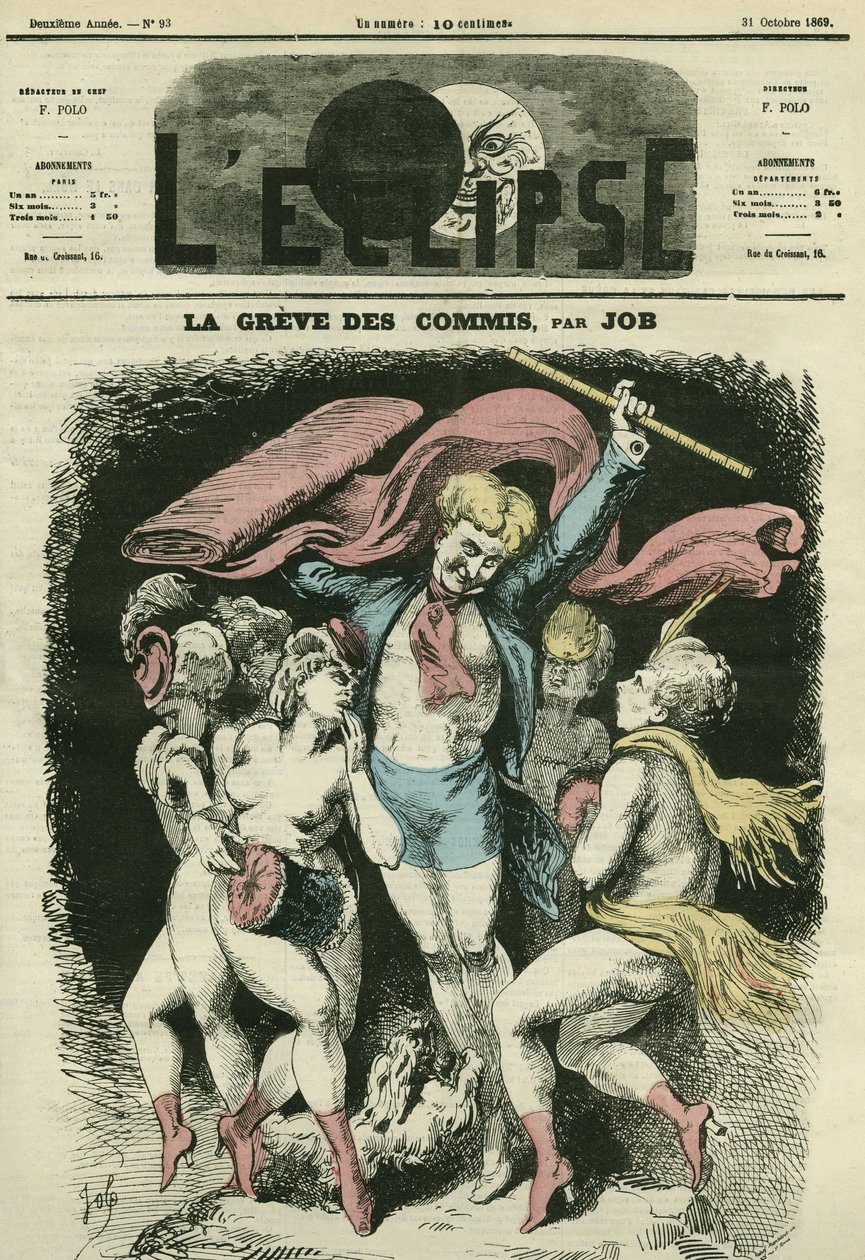 Katipler greve gidiyor, resimde Jean-Baptiste (Jean Baptiste) Carpeaux