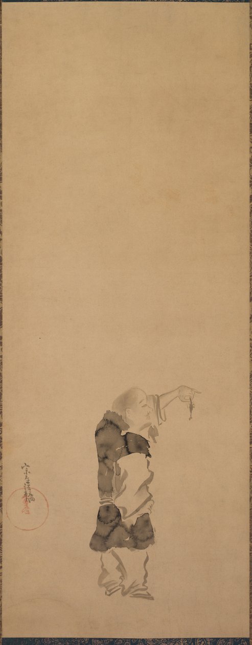 Kenshu, Karidesli Keşiş by studio of Tawaraya Sōtatsu