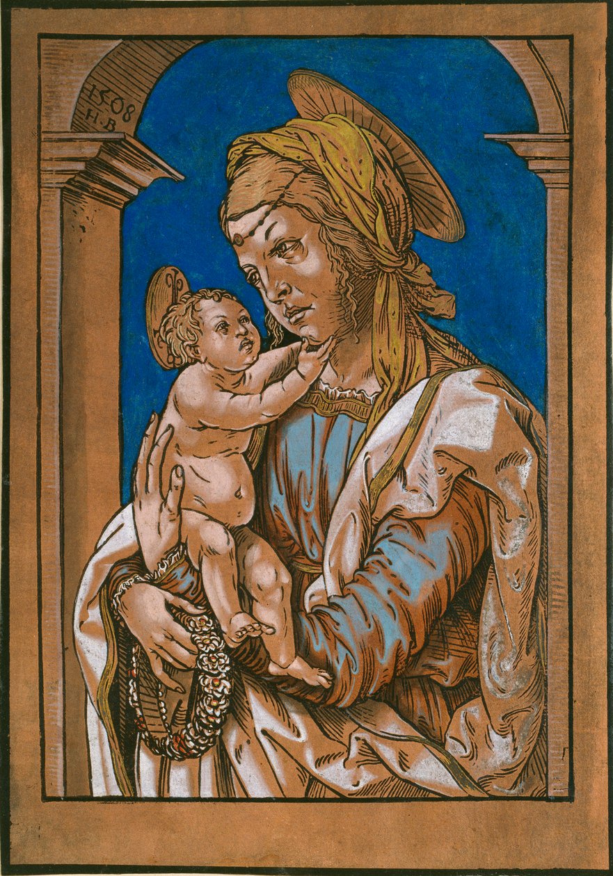 Madonna ve Çocuk bir kemerin altında, 1508 by the Elder Hans Burgkmair