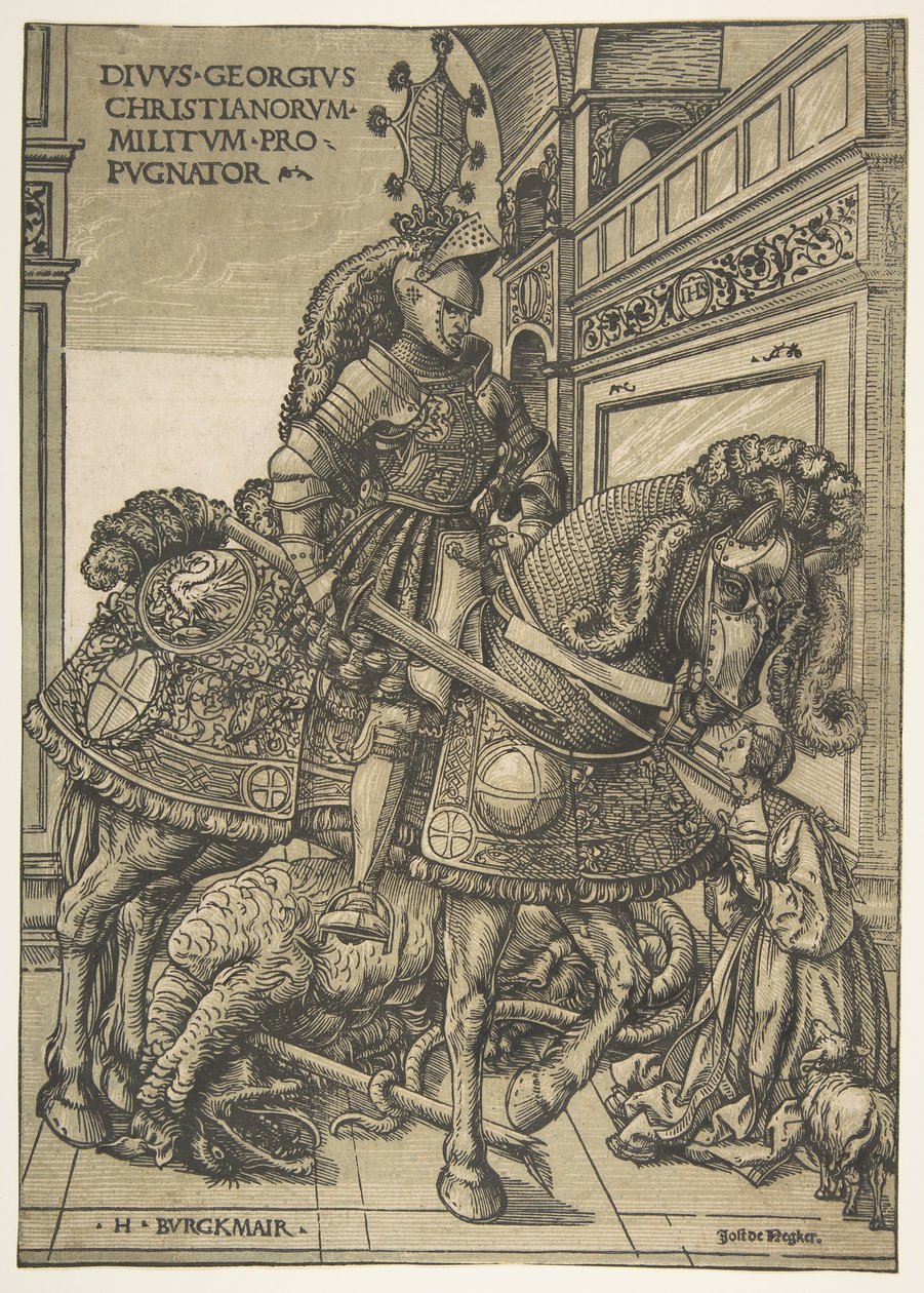 Atlı Aziz George, 15081518. by the Elder Hans Burgkmair