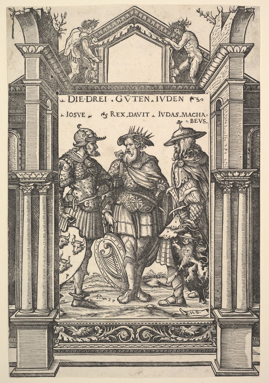 Kahramanlar ve Eroinlerden Üç Yahudi Kahraman, 1516. by the Elder Hans Burgkmair