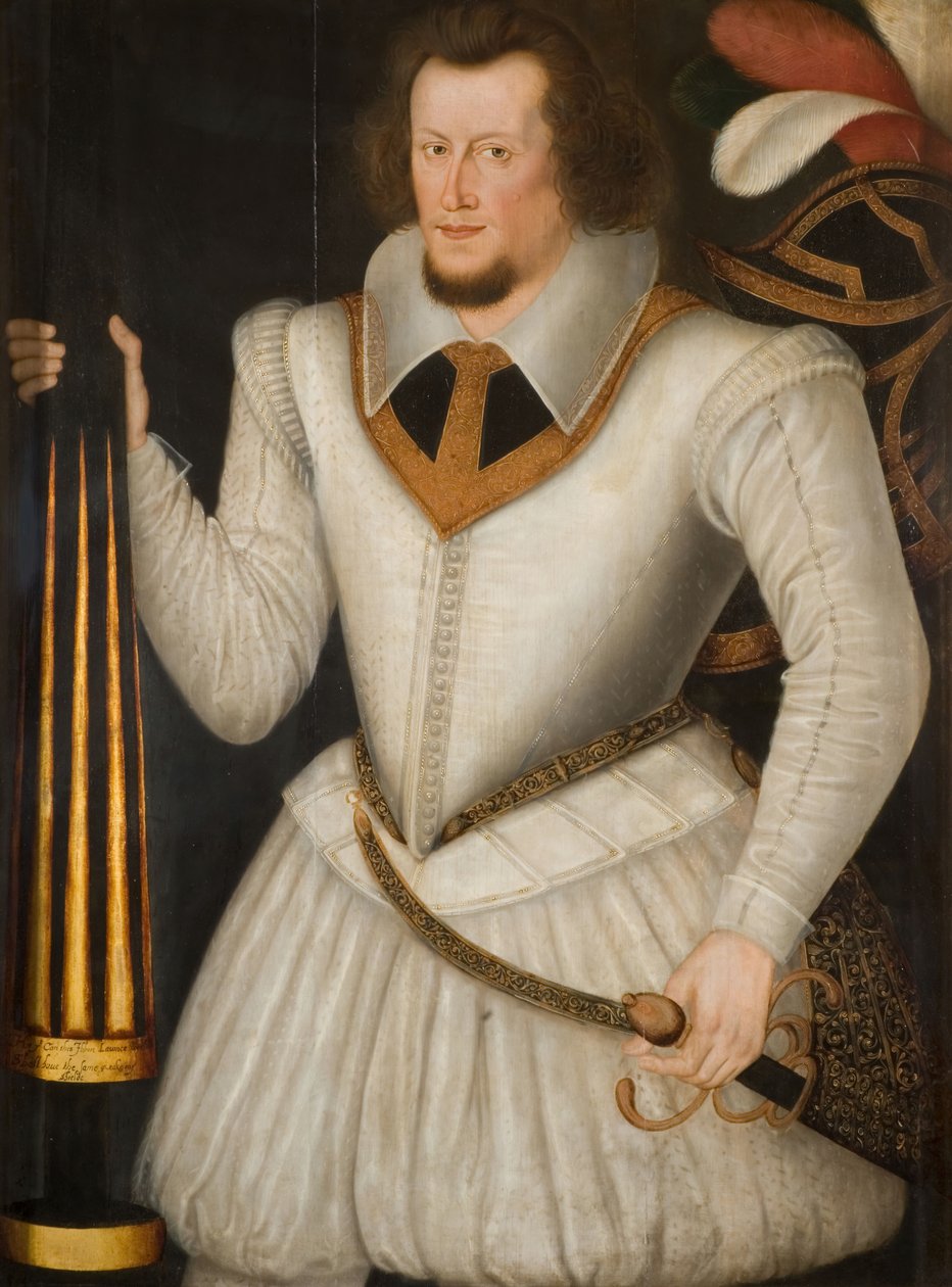 Robert Devereux, 2. Essex Kontu, 1600-1700. by the Younger School of Marcus Gheeraerts