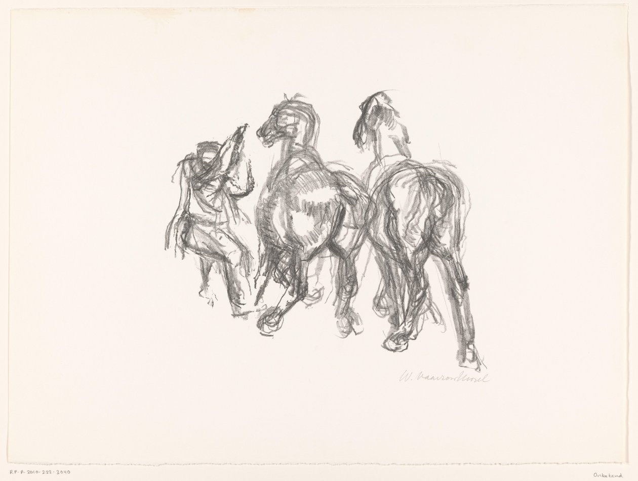 adam ve atlar by unknown (signed by artist)