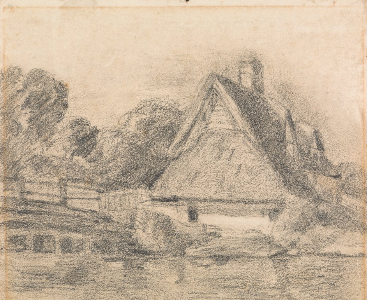 Flatford Kır Evi by unknown artist
formerly John Constable
