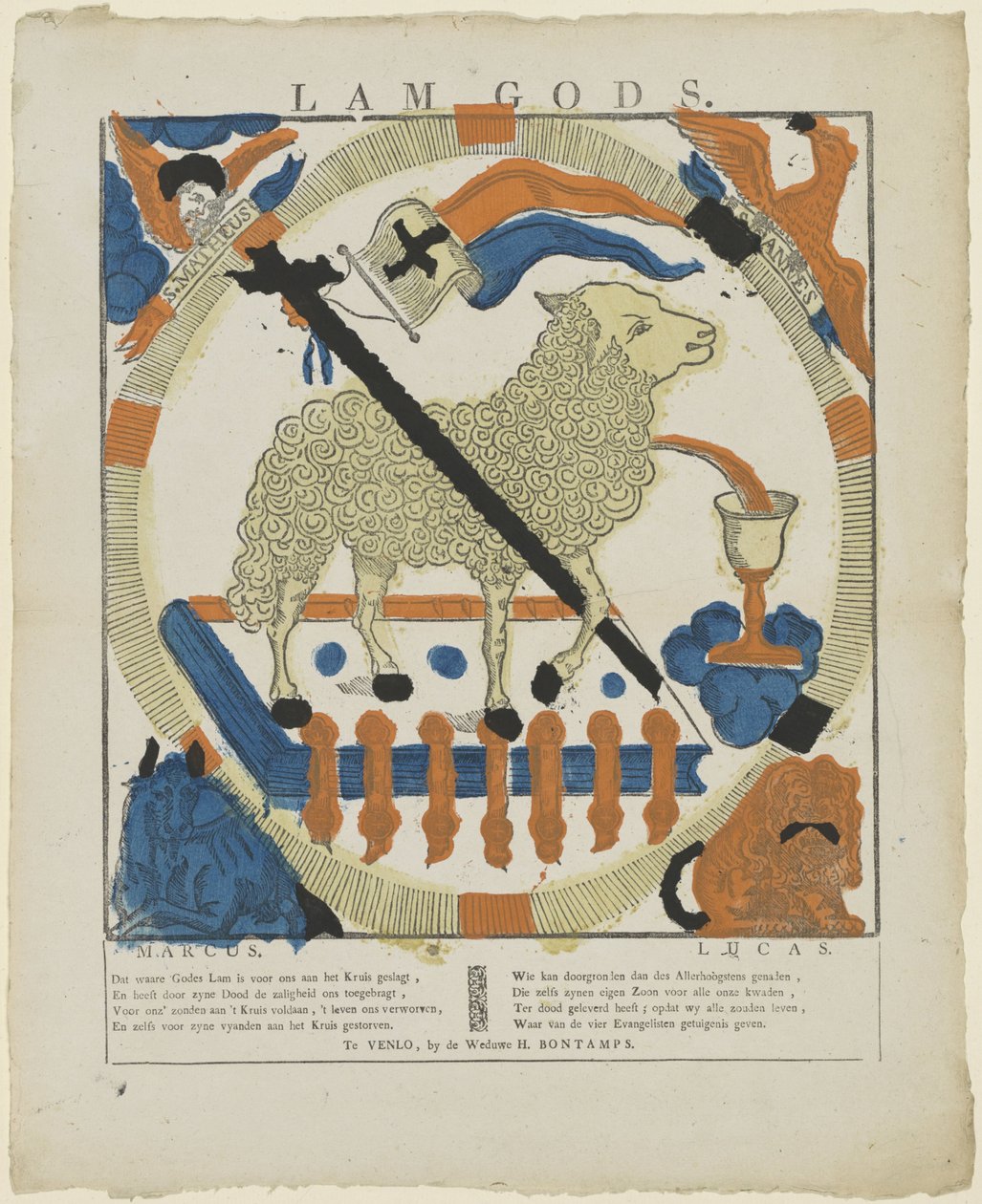 Lam Gods (nesne üzerindeki başlık) by weduwe H. Bontamps