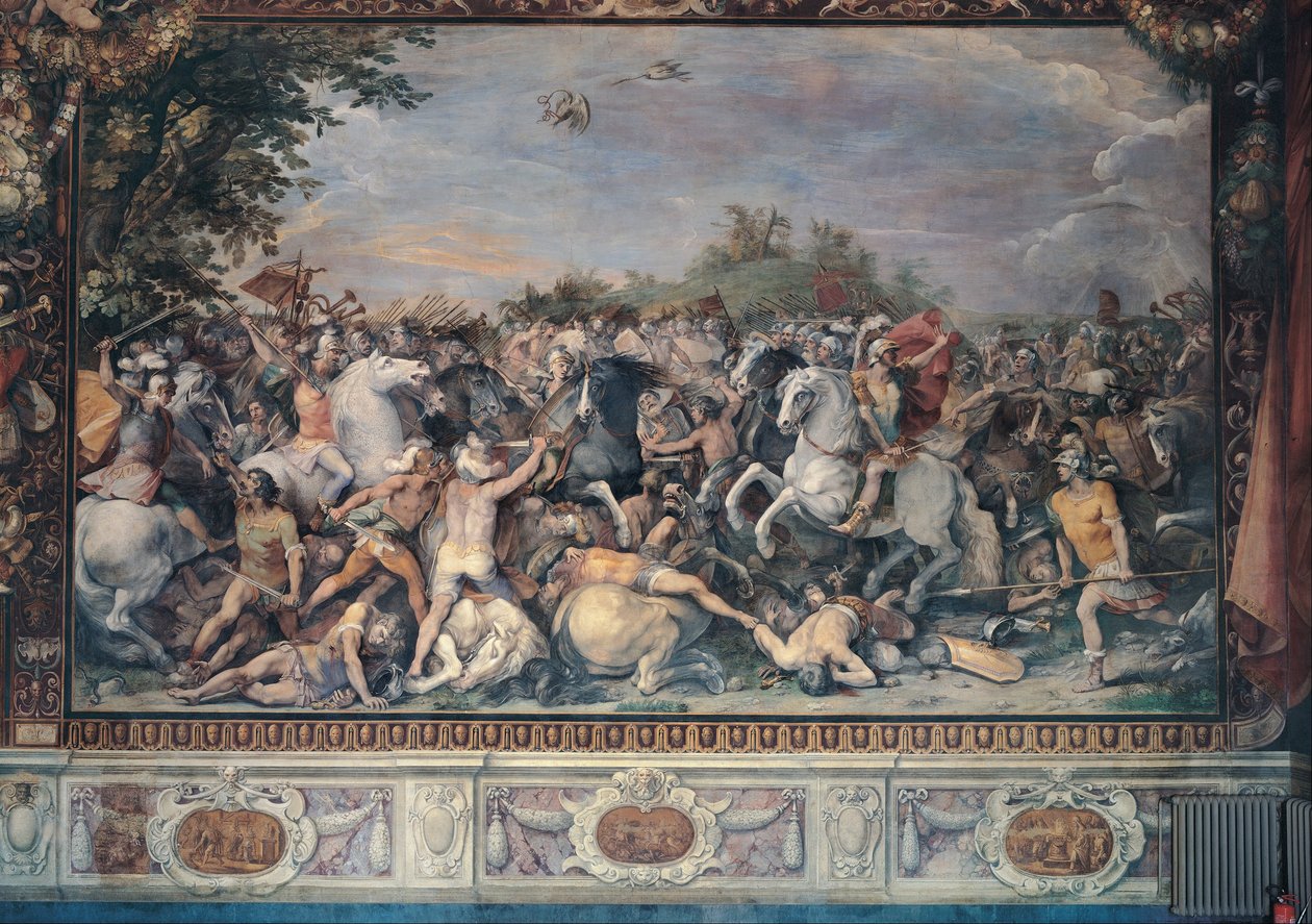 Veii ve Fidenae sakinlerine karşı savaş by workshop of Giuseppe Cesari