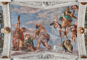 Baküs çobanlara üzüm kullanmayı öğretiyor by Veronese