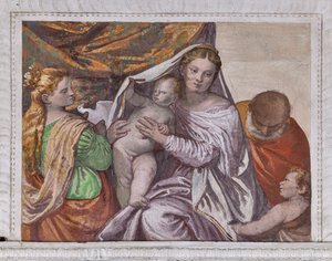 Bebek İsa ve Aziz Catherine ile Madonna İsa