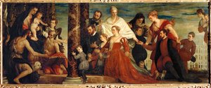 Madonna ve Cuccina Ailesi by (1528-88) Veronese
