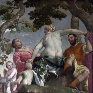 Sadakatsizlik, c.1575 (tuval üzerine yağlı boya) by Veronese
