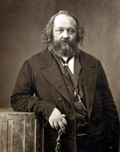Portresi Michel Bakunin (Bakunin) (1814-1876), Rus anarşist"" Mikhail Alexandrovich Bakunin