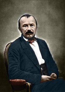 Gerard de Nerval Fransız yazar (1808-1855) portresi. by Nadar