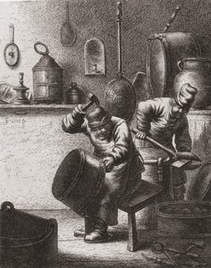 17. yüzyılda iş başında bakırcılar (baskı)