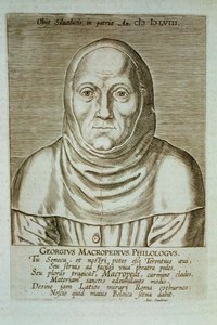 Georgius Macropedius Philologus (c.1486-1588) (tahta baskı)