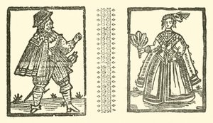 Roxburghe Baladları için İllüstrasyon (tahta baskı) by (after) English School